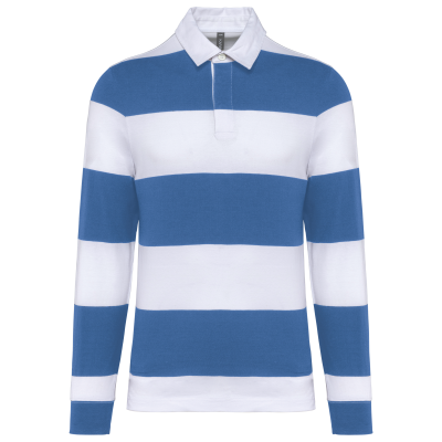 Light Royal Blue / White Stripes