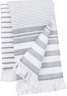 White / Smoke Stripe