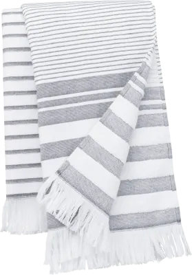 White / Smoke Stripe