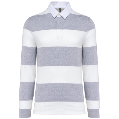 Oxford Grey / White Stripes