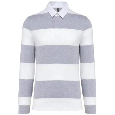 Oxford Grey / White Stripes