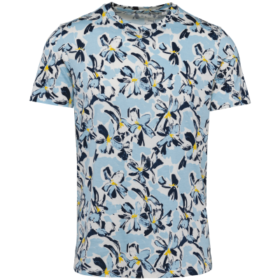 Ivory Floral Blue