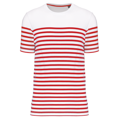 White / Red Stripe