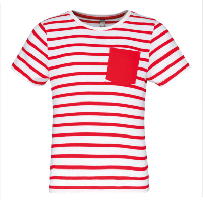 White / Red Stripe