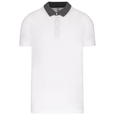 White / Dark Grey Heather