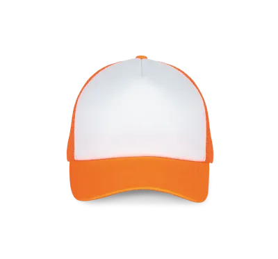 White / Fluorescent Orange