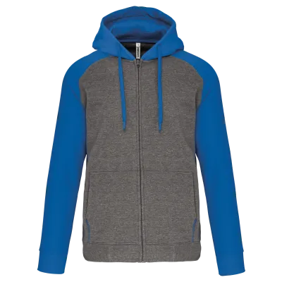 Grey heather/Sporty royal blue