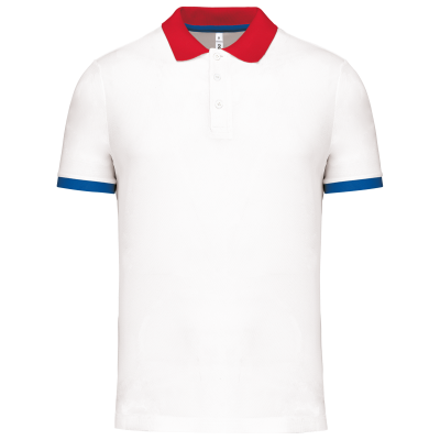 White / Red / Sporty Royal Blue