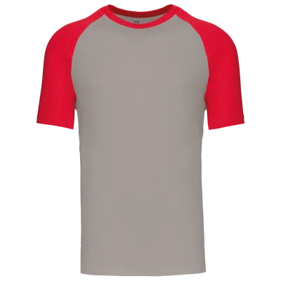 Light Grey / Red