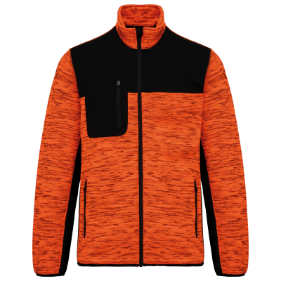Fluorescent Orange Melange / Black