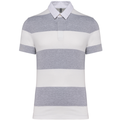 Oxford Grey / White Stripes