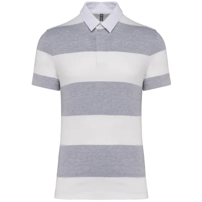 Oxford Grey / White Stripes